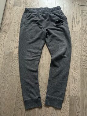 Roots Men's Dark Heather Gray Logo Sweatpants